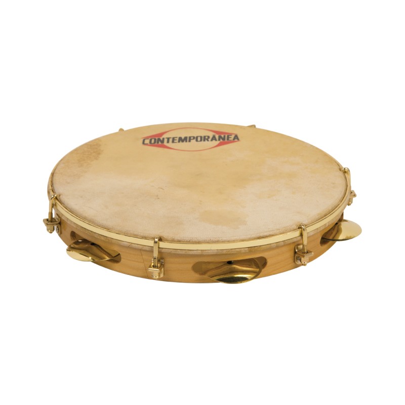 Pandeiro 10" bois - peau animale  - Extra Light - Pro